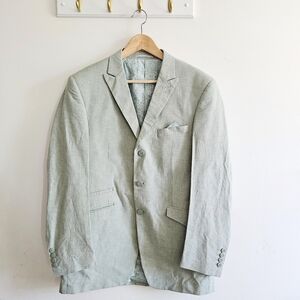 E.J. Samuel 100% Cotton, Regular Fit 3 Button Blazer Suit Italian Style Size 40R